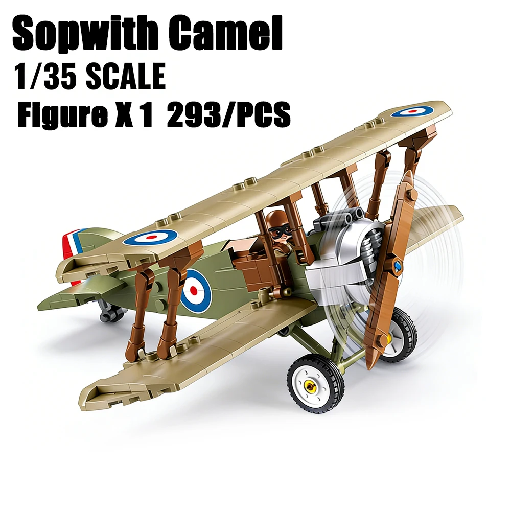 Kids Toys Uk - Sopwith Camel WW1 Model Pesawat Tempur