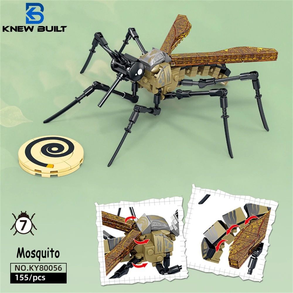Kid Toys And More - Serangga nyamuk mainan blok Set-mainan tahan