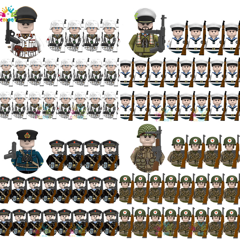 Kids Toys Uk - Mainan Anak 21pcs/lot WW2 N001-N095 Petugas