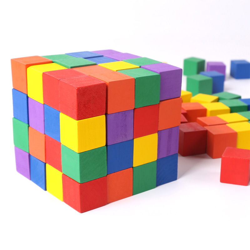Kids Toys Company - 20 buah/set balok persegi kayu DIY