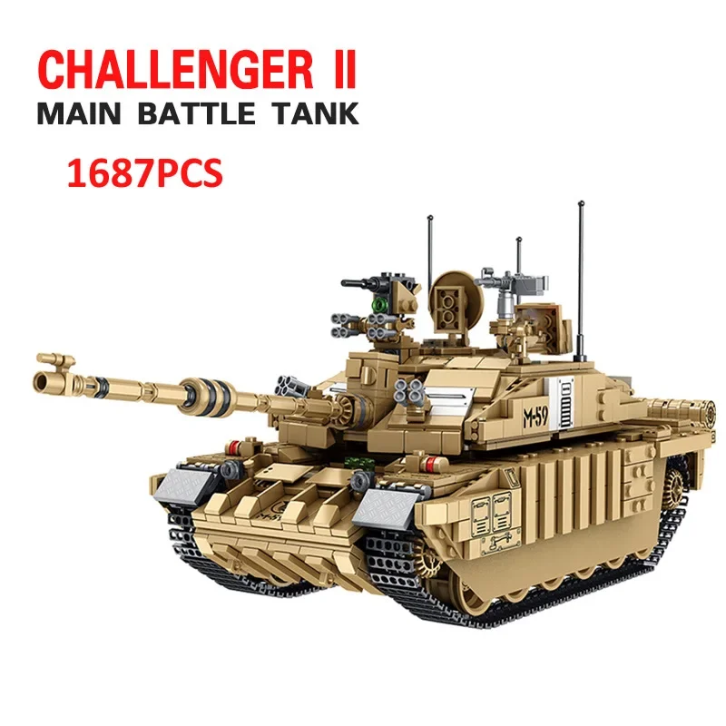 Kids Toys Uk - 1687 Buah Tank Militer UK Challenger