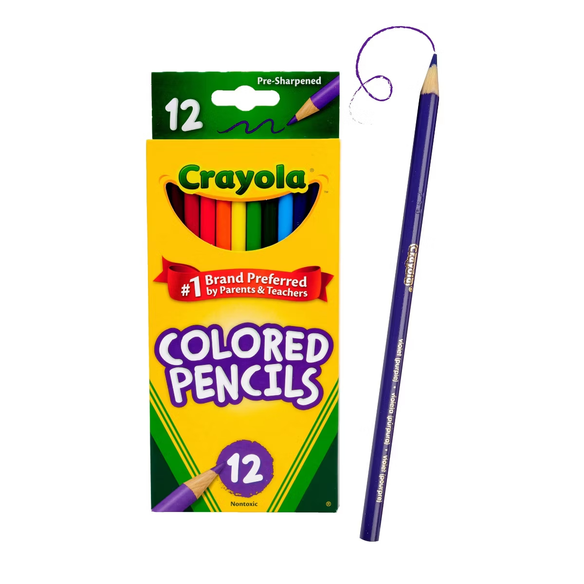 Crayola Art Supply - Pensil Warna Crayola 12ct Sudah Diasah