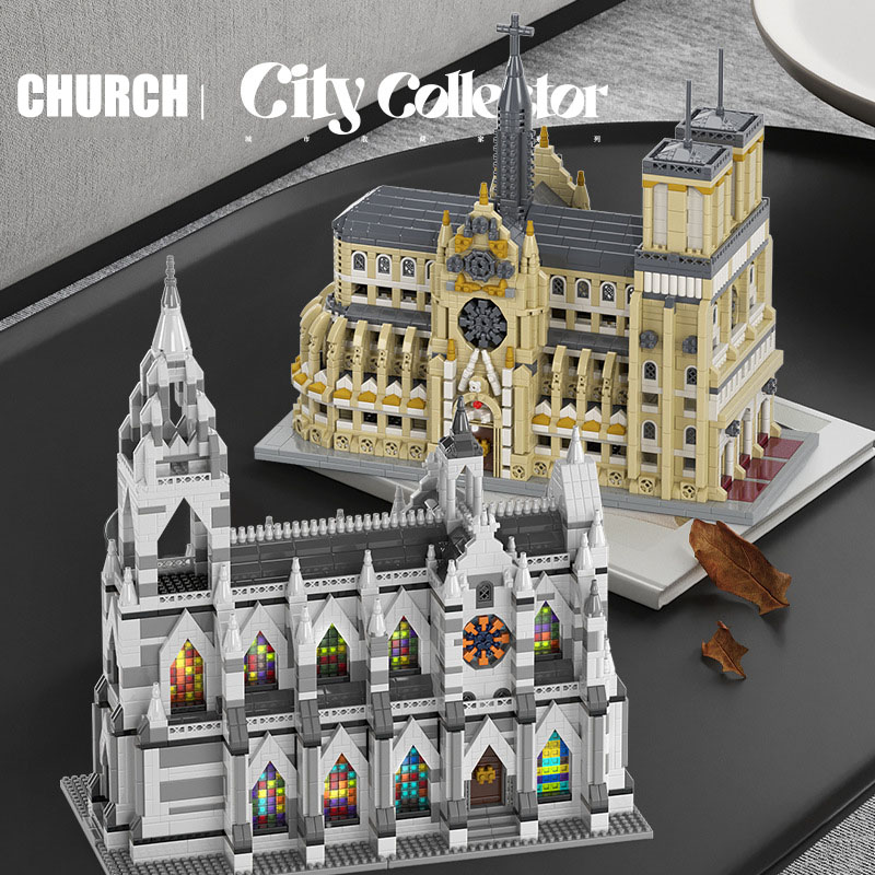 Kids Toys Paris - Set Miniatur Bangunan Kota Notre-Dame de