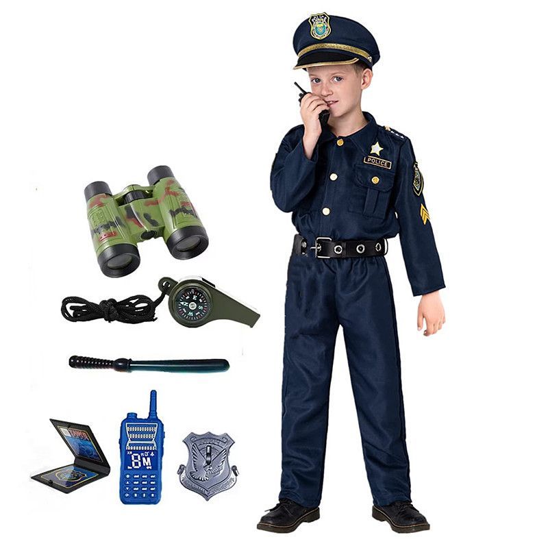 Kids Toys Supplier - Kostum Polisi Anak Laki-laki Amerika Lucu