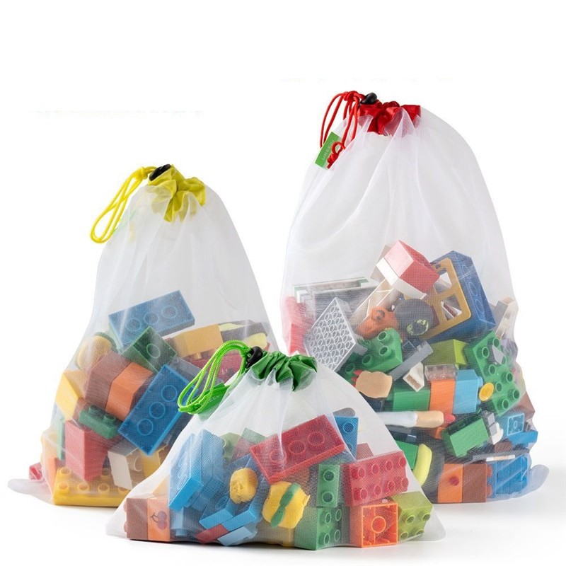 Kid Toys And More - 3 Buah Tas Penyimpanan Mainan Serut