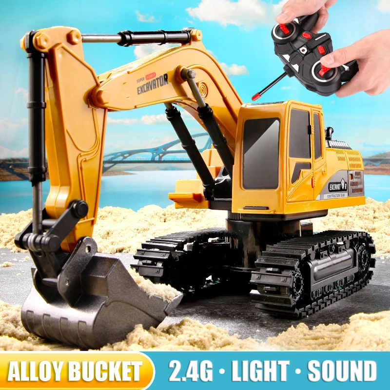 Excavator RC 2.4Ghz 6 Channel  - Kids Toys Channel ulasan dan harga