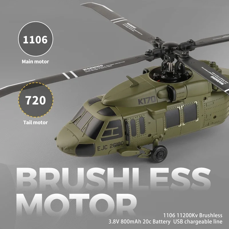 K170 RC Helikopter UH-60L 4 Sa - Kids Toys Channel ulasan dan harga