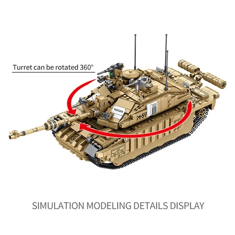 1687 Buah Tank Militer UK Chal - Kids Toys Uk ulasan dan harga
