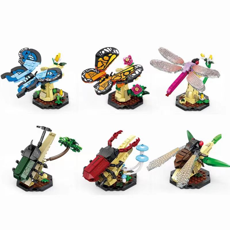 1 buah blok bangunan hewan hut - Kid Toys And More ulasan dan harga