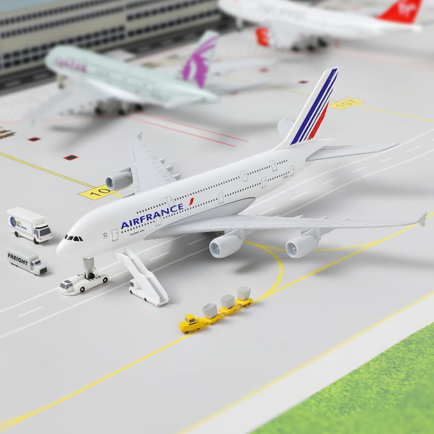20CM Air France A380 Model Pes - Kids Toys Supplier ulasan dan harga