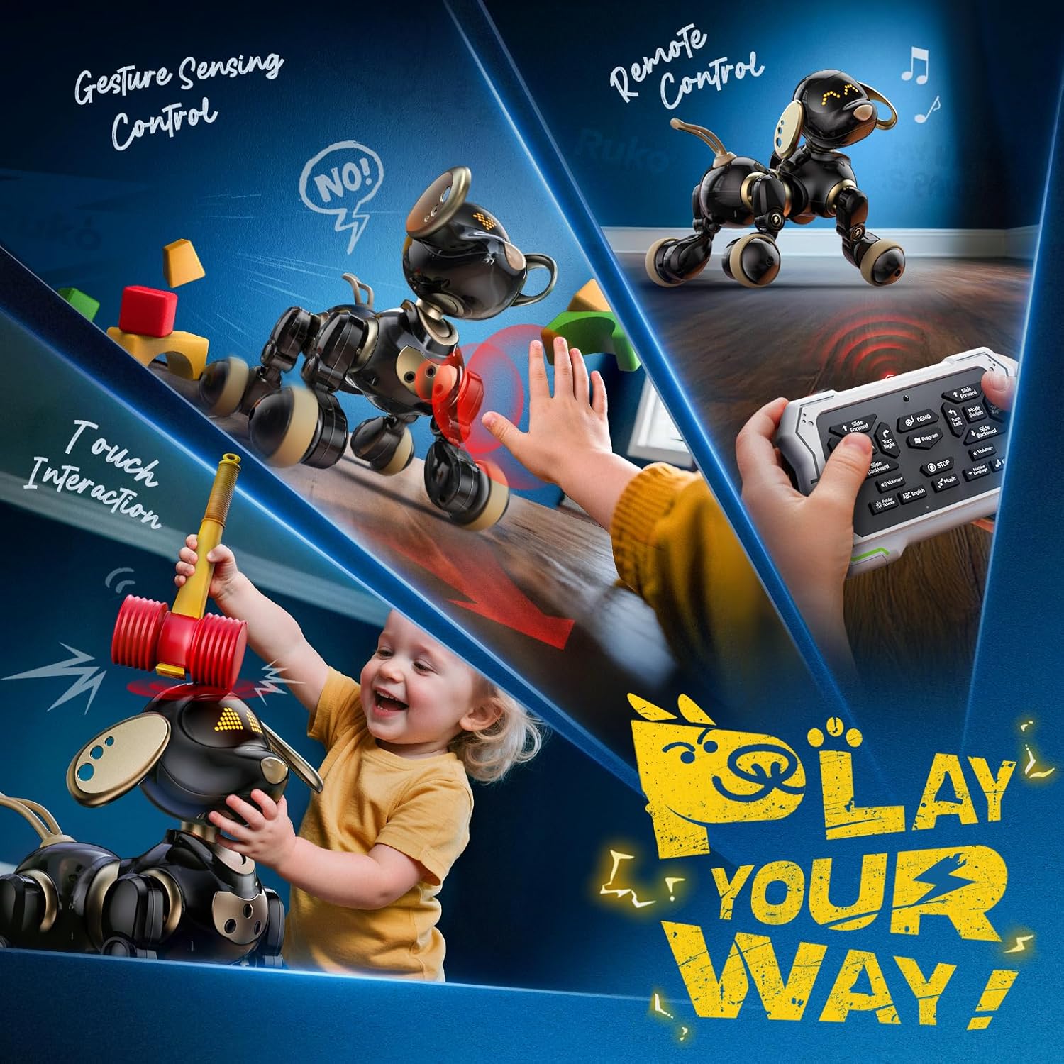 Mainan Anjing Robot AI 2.4G Pi - Kid Toys And More ulasan dan harga