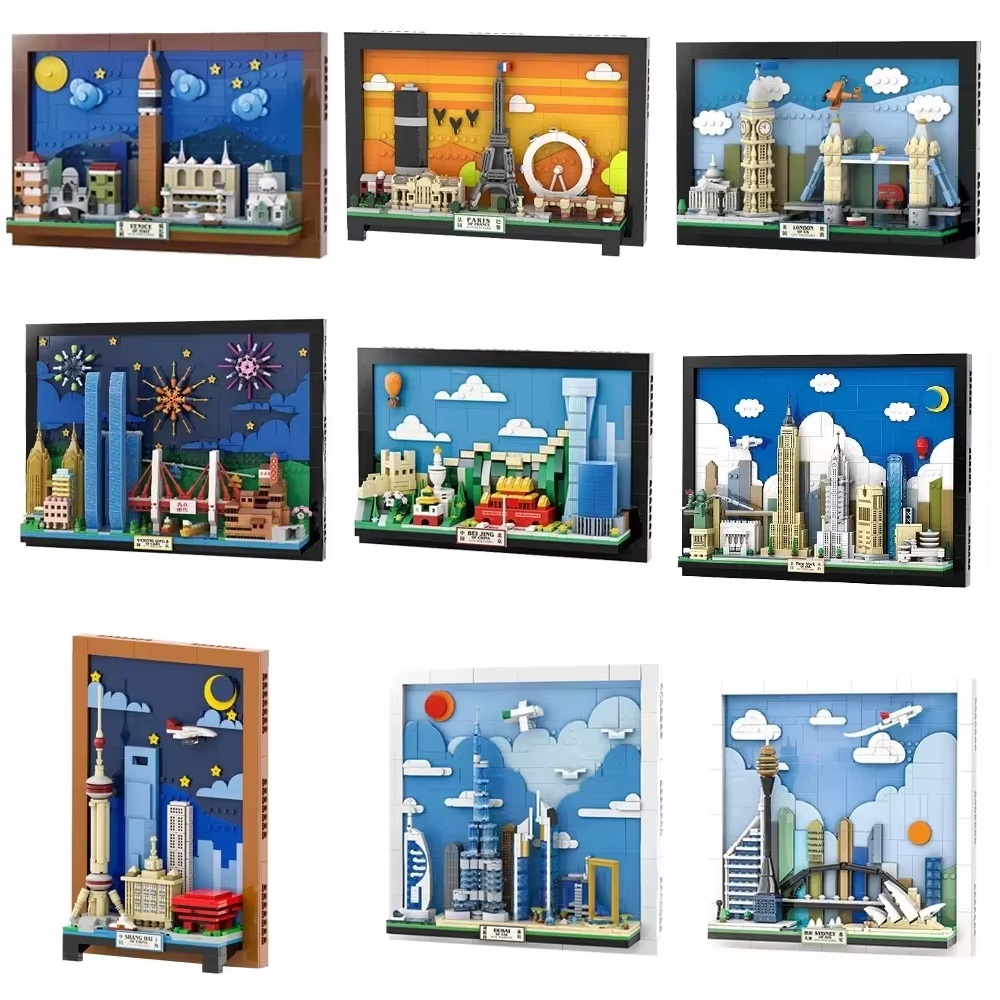 Blok Puzzle Kartu Pos Kota MOC - Kids Toys Paris ulasan dan harga
